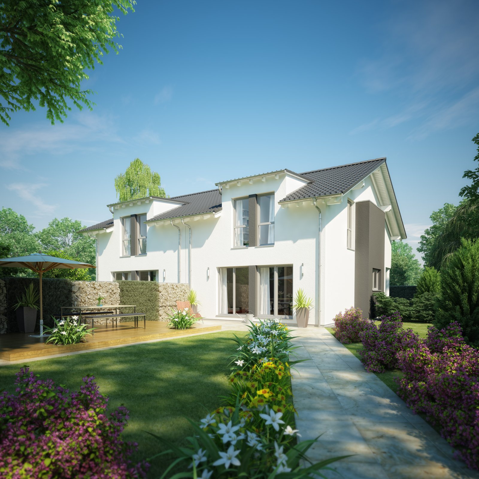 Langenberg: geteiltes Glück ist doppeltes Glück - Teilen sich sich ein Grundstück mit netten Leuten 